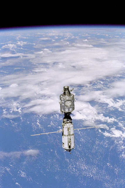 Space History Photo: View of the ISS during Flyaround